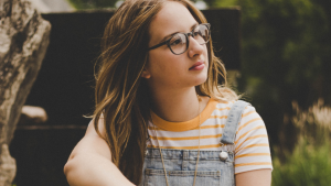 woman considering abortion pill