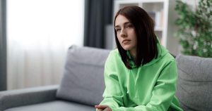 Someone thinking about her ultrasound results